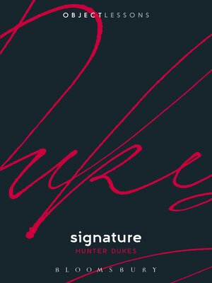 cover image of Signature